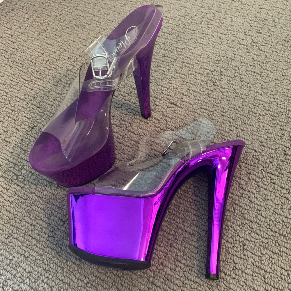 Pleaser Purple 7-inch Heels